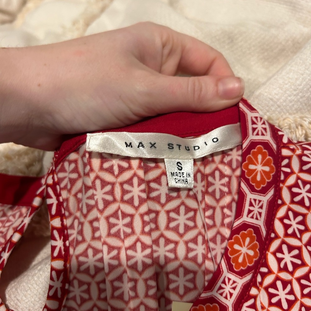 Red pattern Max Studio dress
